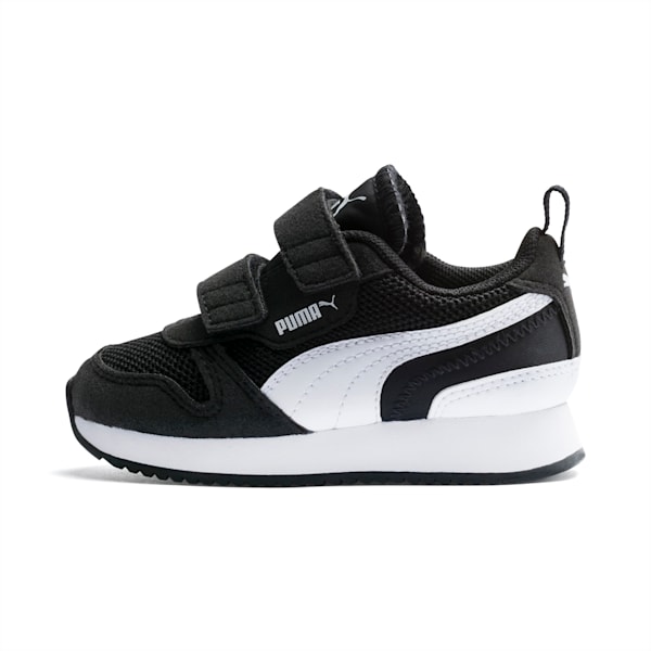 PUMA R78 Toddler Shoes, Puma Black-Puma White, extralarge