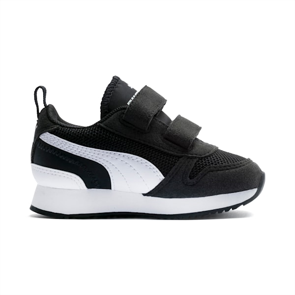 PUMA R78 Toddler Shoes, Puma Black-Puma White, extralarge