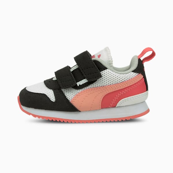 PUMA R78 Toddler Shoes, Puma White-Apricot Blush-Puma Black, extralarge