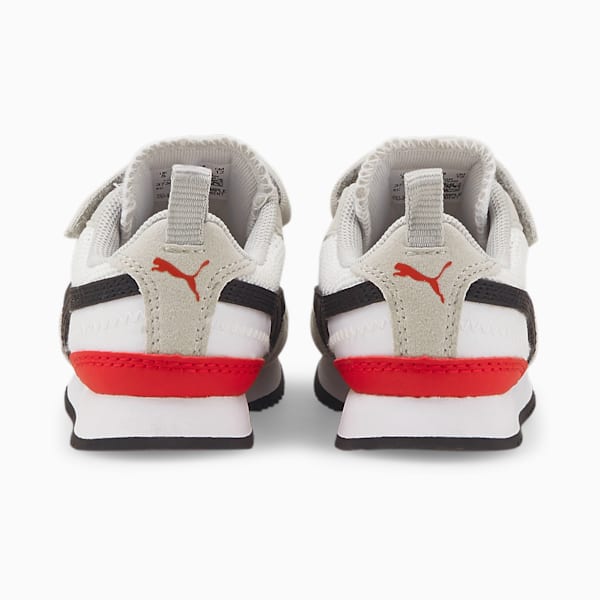 PUMA R78 Toddler Shoes, Puma White-Puma Black-High Risk Red, extralarge