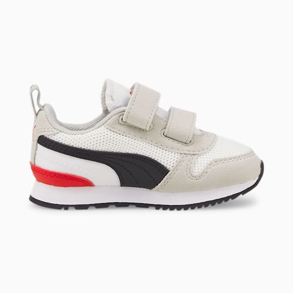 PUMA R78 Toddler Shoes, Puma White-Puma Black-High Risk Red, extralarge