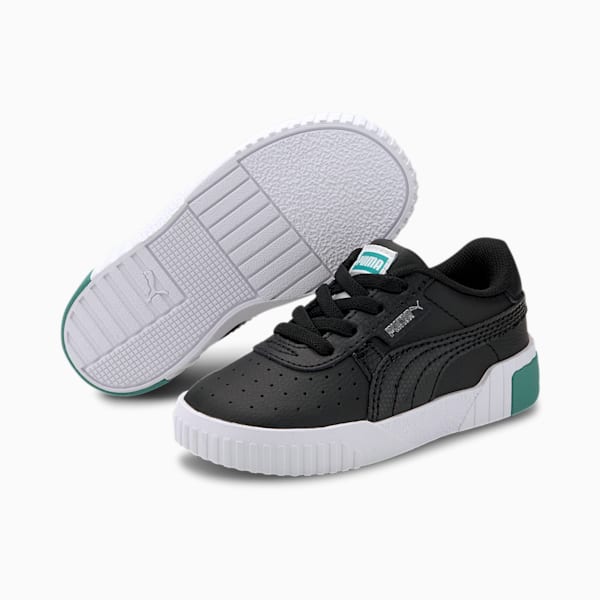 Cali Toddler Shoes, Puma Black-Viridian Green, extralarge