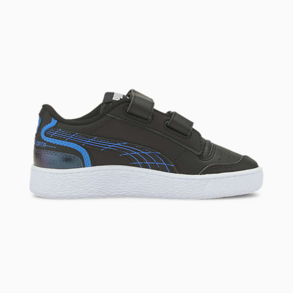 PUMA x SEGA Ralph Sampson Little Kids' Shoes, Puma Black-Palace Blue, extralarge