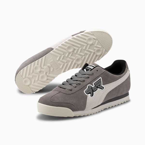 Roma Classic Japanorama Sneakers, Steel Gray-Whisper White, extralarge