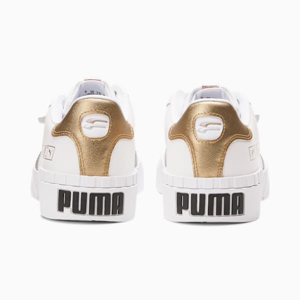 Cali Hacked Metallic Women's Sneakers, Puma White-Puma Silver, extralarge