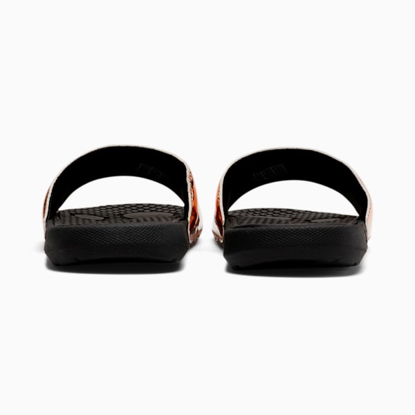 Cool Cat Sport Foil Women's Slides, Puma Black-Rose Gold, extralarge