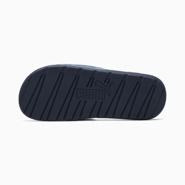 Cool Cat Camo Men's Slides, Future Blue-Puma Royal-Puma Black-Puma White, extralarge