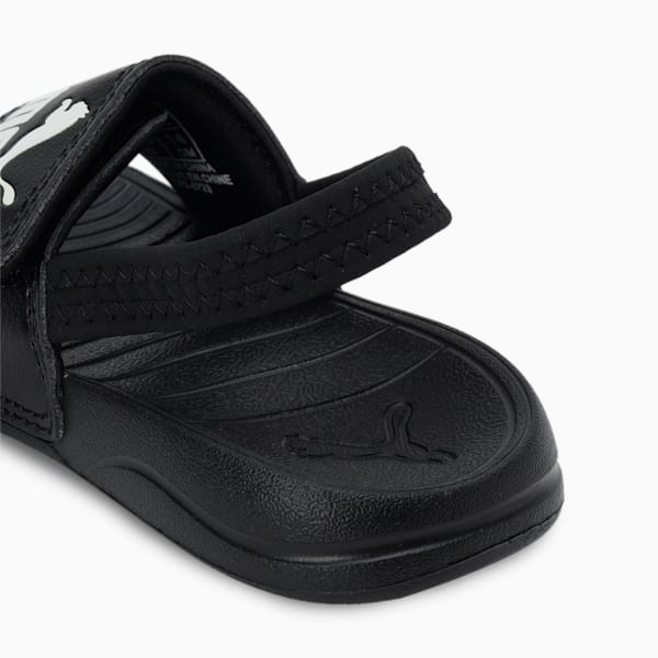 Popcat 20 Backstrap Babies' Sandals, Puma Black-Puma White, extralarge-IND