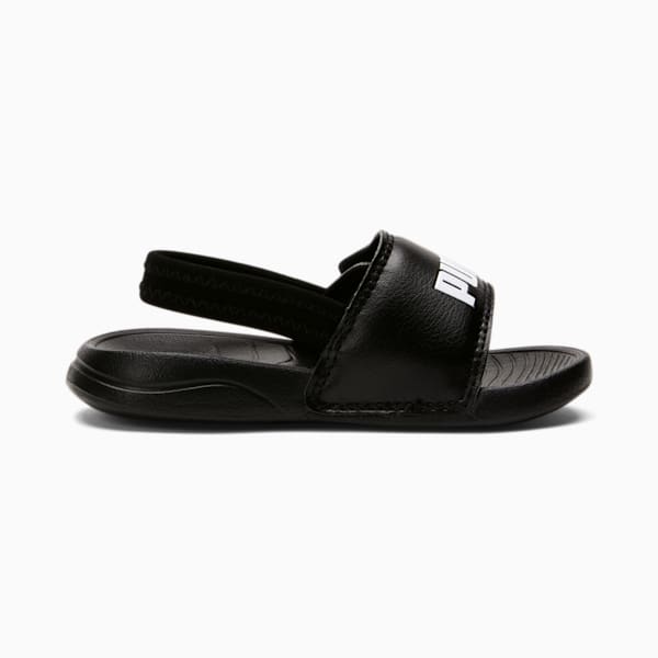 Popcat 20 Backstrap Babies' Sandals, Puma Black-Puma White, extralarge
