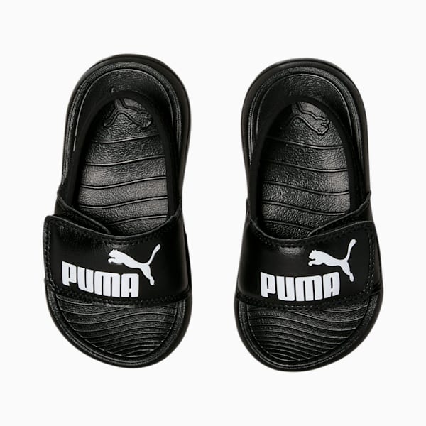 Popcat 20 Backstrap Babies' Sandals, Puma Black-Puma White, extralarge-AUS