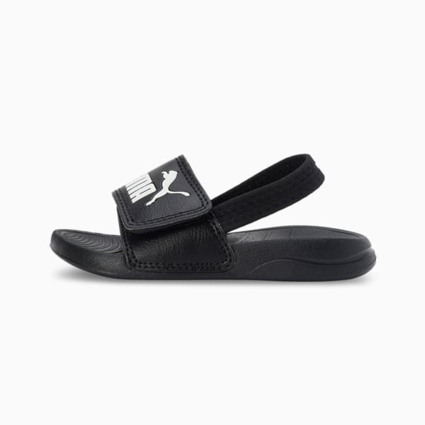 Popcat 20 Backstrap Babies' Sandals, Puma Black-Puma White, extralarge-IND