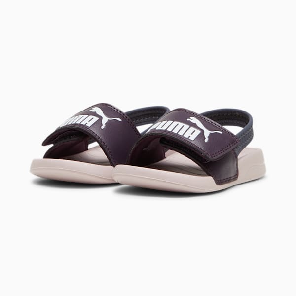Popcat 20 Backstrap Babies' Sandals, Midnight Plum-PUMA White-Mauve Mist, extralarge-IND