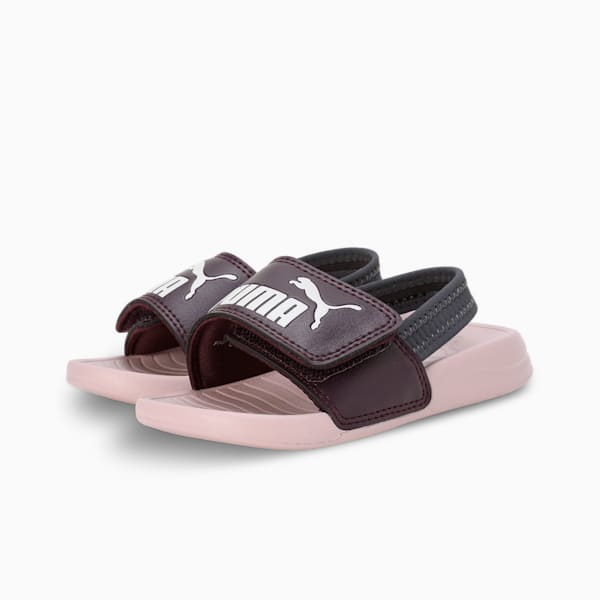 Popcat 20 Backstrap Babies' Sandals, Midnight Plum-PUMA White-Mauve Mist, extralarge-IND