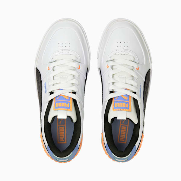 Cali Sport Women's Sneakers, Puma White-Soft Fluo Orange, extralarge