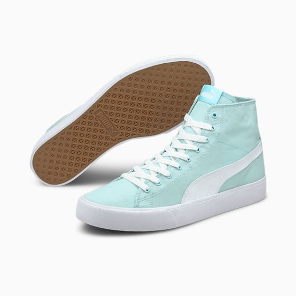 Bari Mid Unisex Sneakers, Blue Glow-Puma White, extralarge-IND
