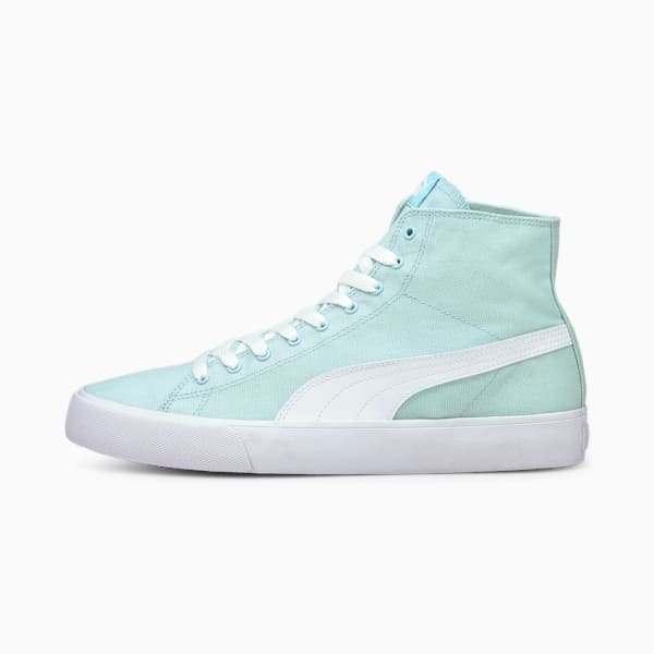 Bari Mid Unisex Sneakers, Blue Glow-Puma White, extralarge-IND