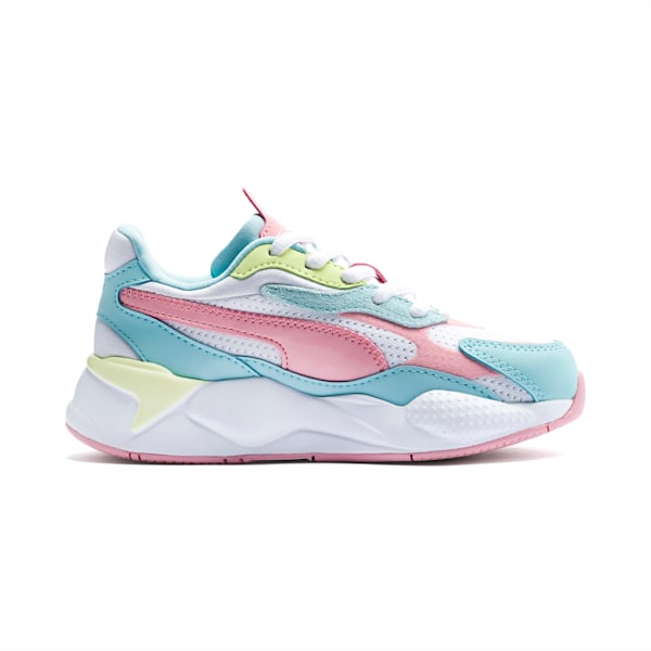 RS-X³ Summer Splash Little Kids' Shoes, Puma White-Gulf Stream, extralarge