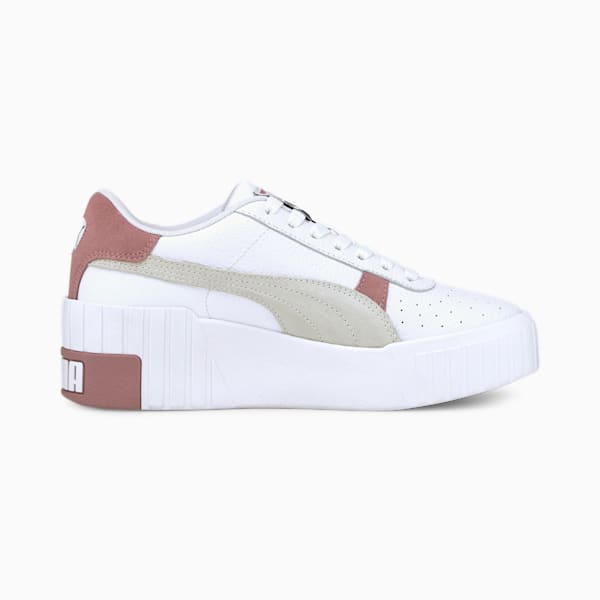 Cali Wedge Mix Women's Sneakers, Puma White-Foxglove, extralarge