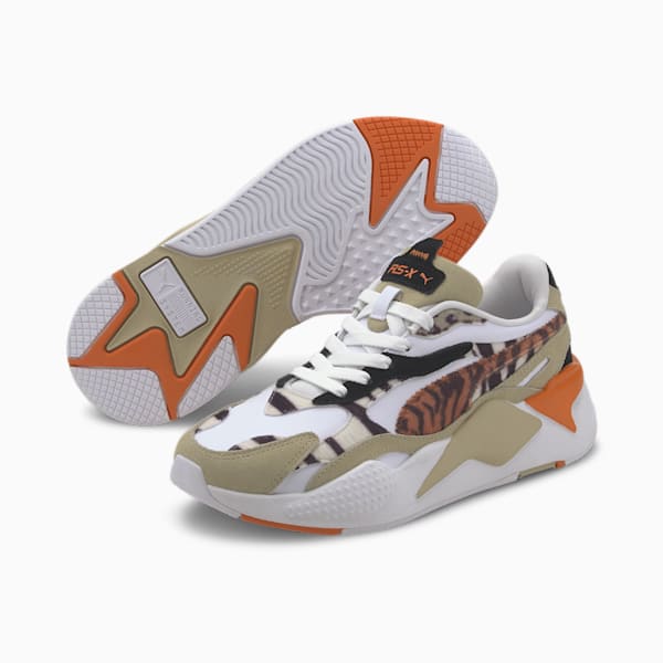 RS-X Cats Women's Trainers, Pale Khaki-Puma White, extralarge