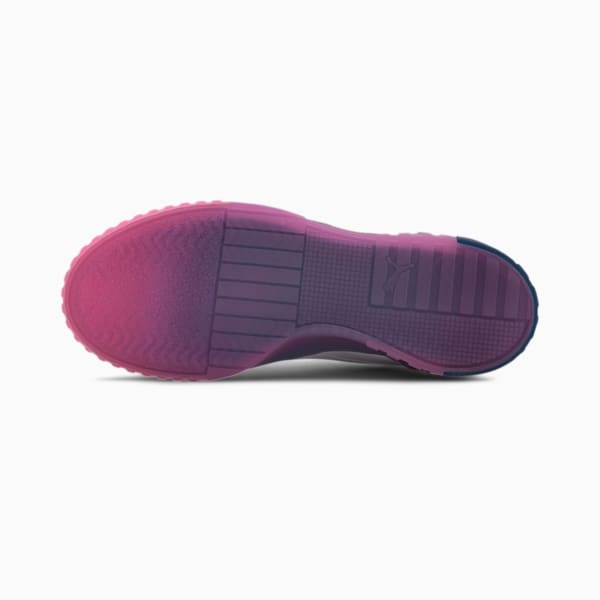 Cali Gradient Women's Sneakers, Puma White-Luminous Pink-Digi-Blue-Viridian Green, extralarge
