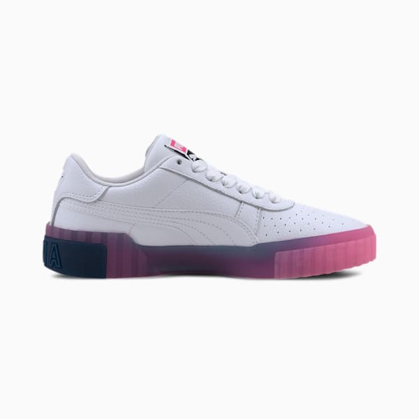 Cali Gradient Women's Sneakers, Puma White-Luminous Pink-Digi-Blue-Viridian Green, extralarge