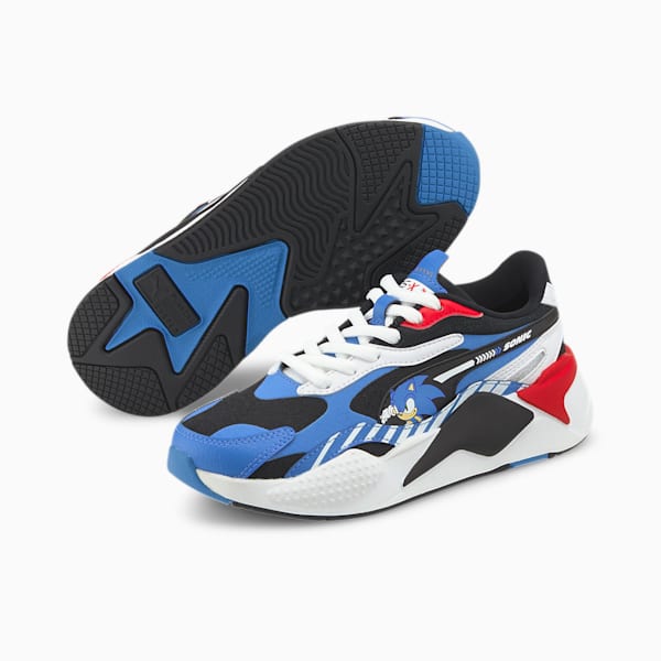 PUMA x SONIC RS-X³ Sneakers JR, Palace Blue-High Risk Red, extralarge