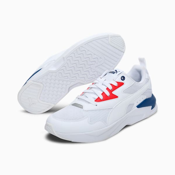 X-Ray Lite Unisex Shoes, Puma White-Puma White-High Risk Red-Limoges-Puma Silver, extralarge-IND