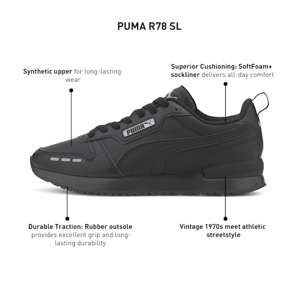 R78 Sneakers, Puma Black-Puma Black, extralarge-IND