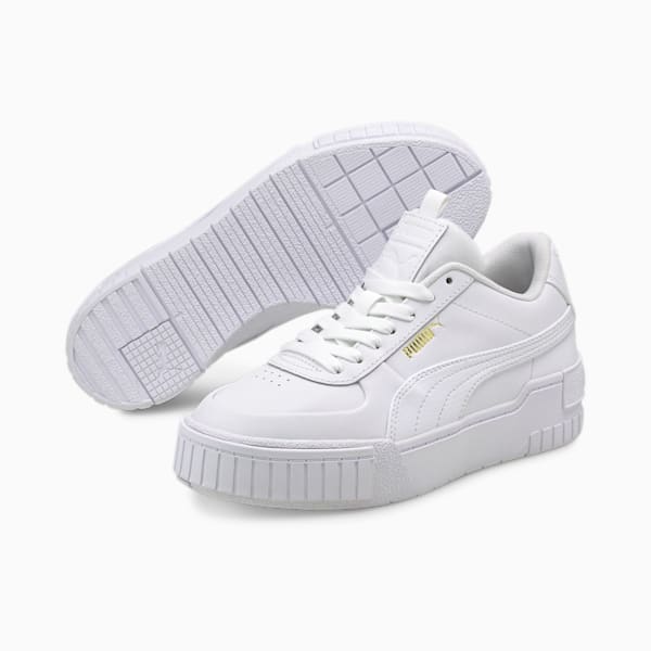 Cali Sport Sneakers Big Kids, Puma White-Puma White, extralarge