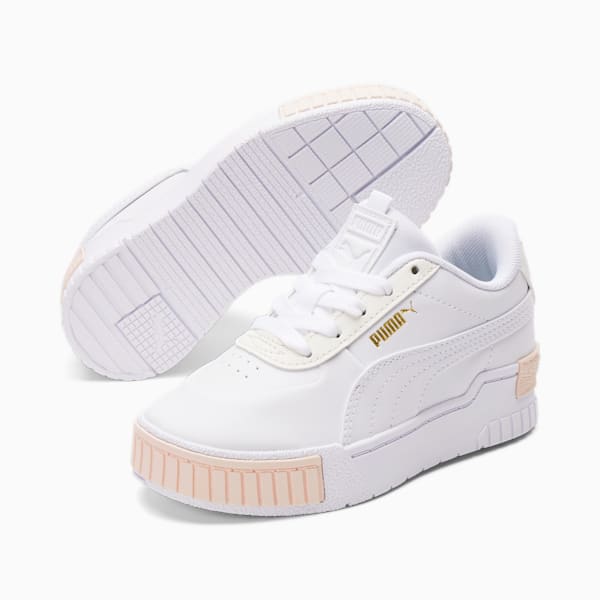 Cali Sport Little Kids' Shoes, Puma White-Whisper White, extralarge