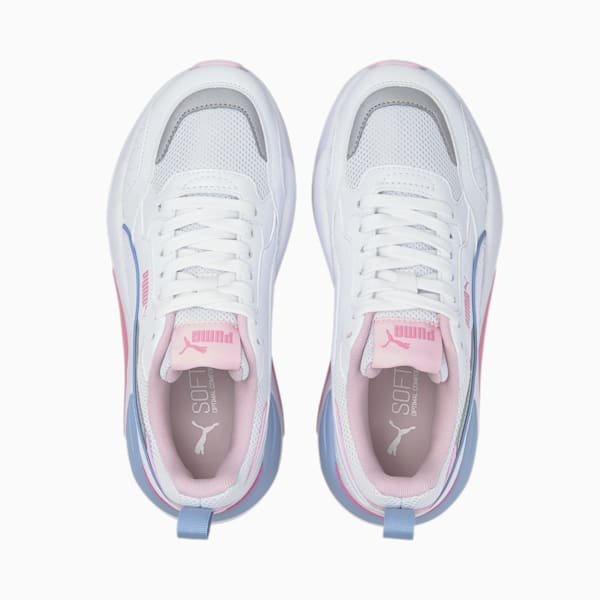 Tenis X-Ray 2 Square para Jóvenes, Puma White-Puma White-Pink Lady-Forever Blue, extralarge