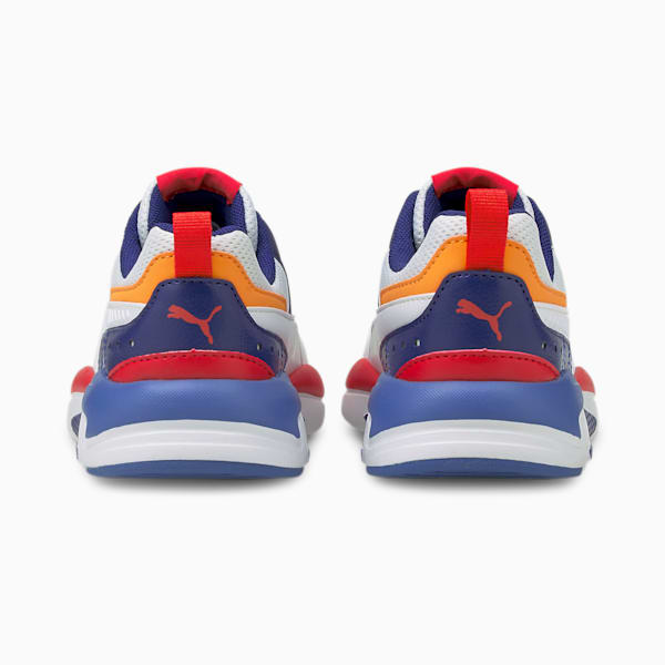 X-Ray 2 Square Kids' Shoes, Puma White-Puma White-Vibrant Orange-Poppy Red, extralarge-IND