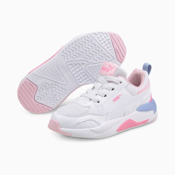 X-RAY 2 Square Little Kids' Shoes, Puma White-Puma White-Pink Lady-Forever Blue, extralarge
