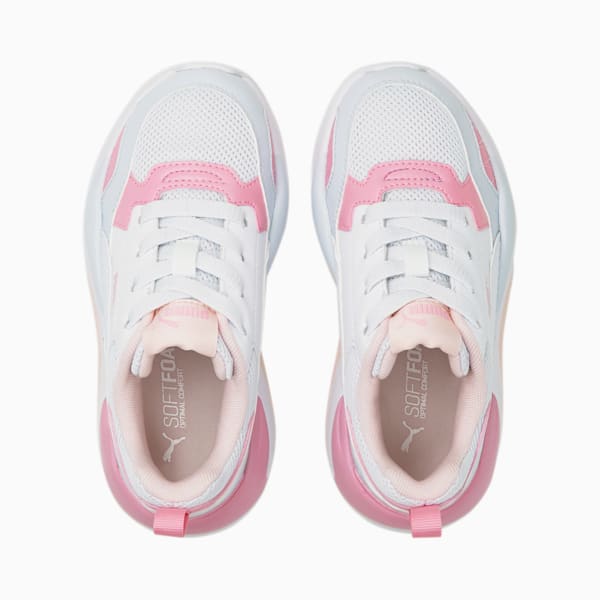 Tenis X-Ray 2 Square para Niños, Arctic Ice-Puma White-Chalk Pink-PRISM PINK, extralarge