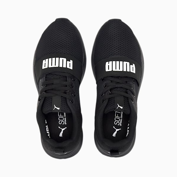Wired Run Big Kids' Sneakers, Puma Black-Puma White, extralarge