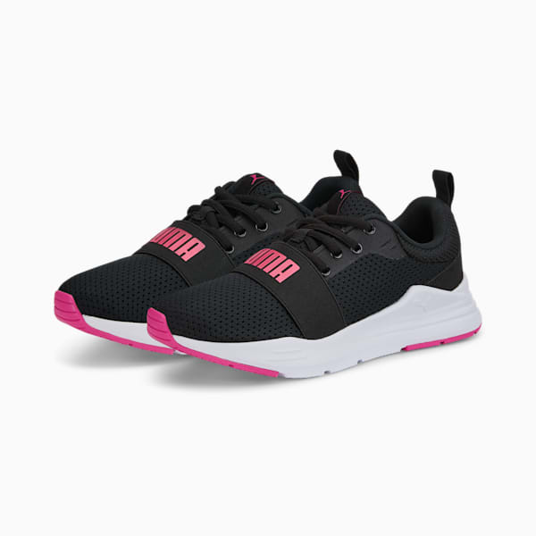 Zapatos deportivos para adolescentes Wired, Puma Black-Sunset Pink, extralarge