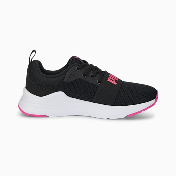 Wired Run Big Kids' Sneakers, Puma Black-Sunset Pink, extralarge