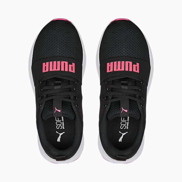 Wired Run Big Kids' Sneakers, Puma Black-Sunset Pink, extralarge