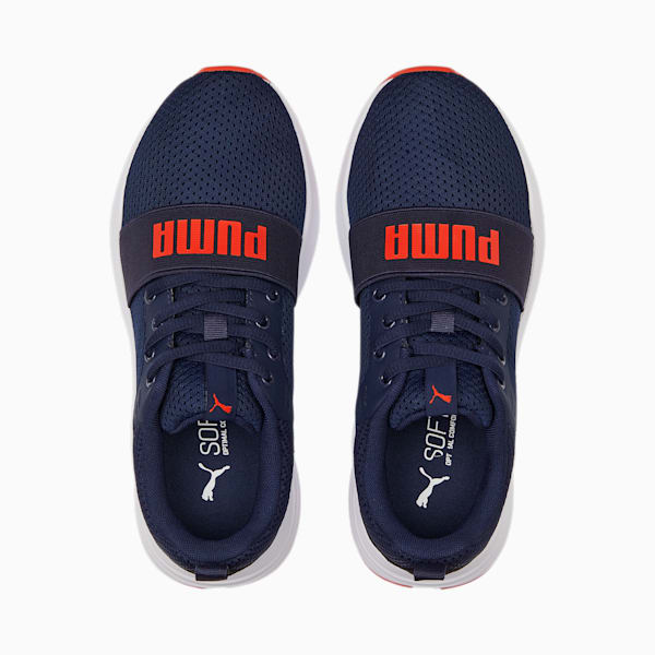 Wired Run IMEVA Kid's Shoes, Peacoat-Puma Red, extralarge-IND