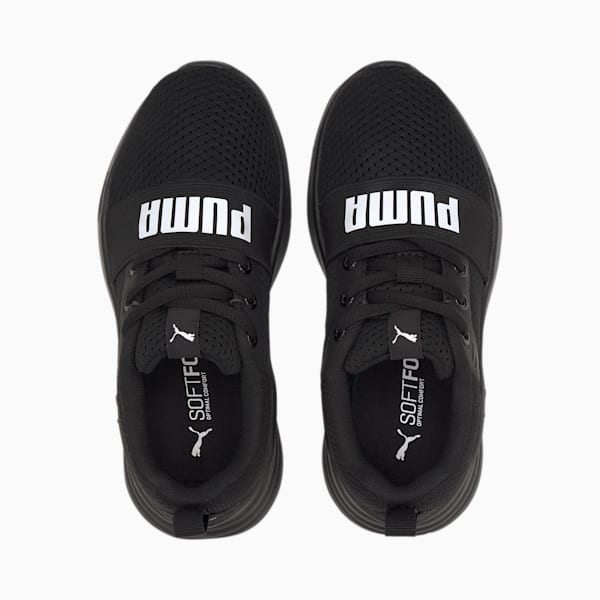 PUMA Wired Run Kids' Shoes, Puma Black-Puma White