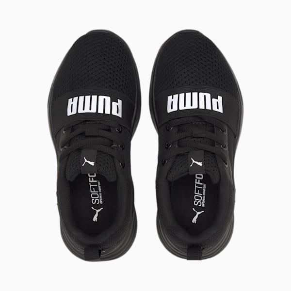 Wired Run Kids' Shoes, Puma Black-Puma White, extralarge-IND