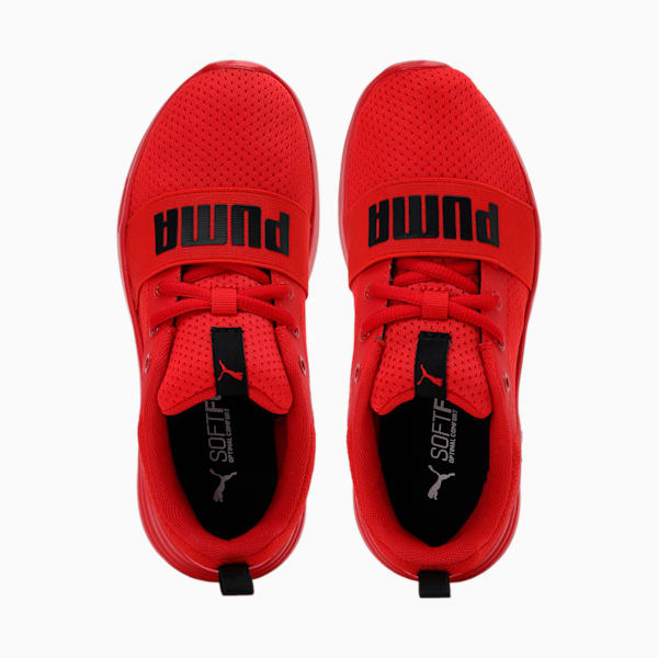 Wired Run Kids' Shoes, High Risk Red-Puma Black, extralarge-IND