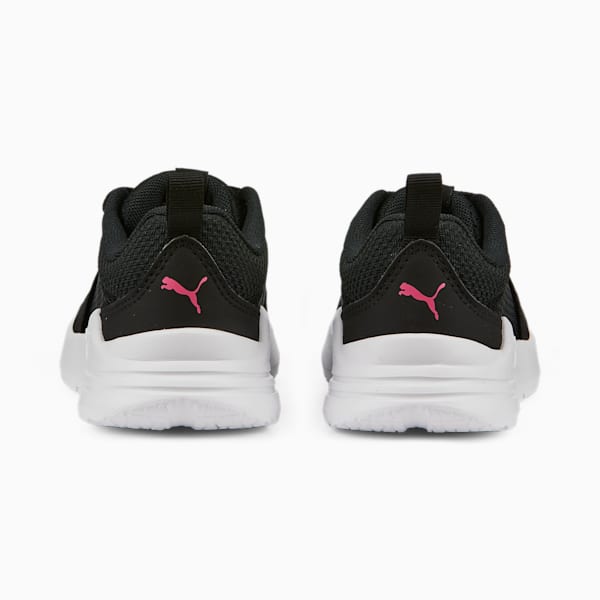 Tenis Niños Wired Run, Puma Black-Sunset Pink, extralarge