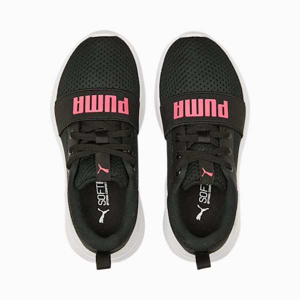Tenis Niños Wired Run, Puma Black-Sunset Pink, extralarge