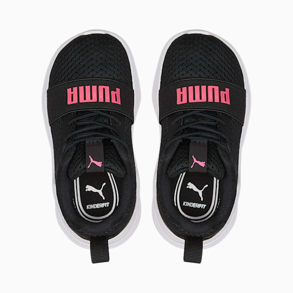 Zapatos deportivos Wired Run para bebés, Puma Black-Sunset Pink, extralarge