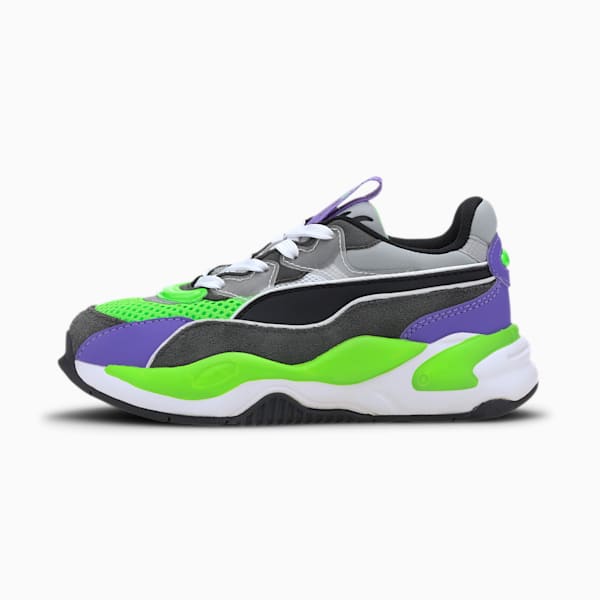 RS-2K Internet Exploring Little Kids' Shoes, Dark Shadow-Fluo Green, extralarge