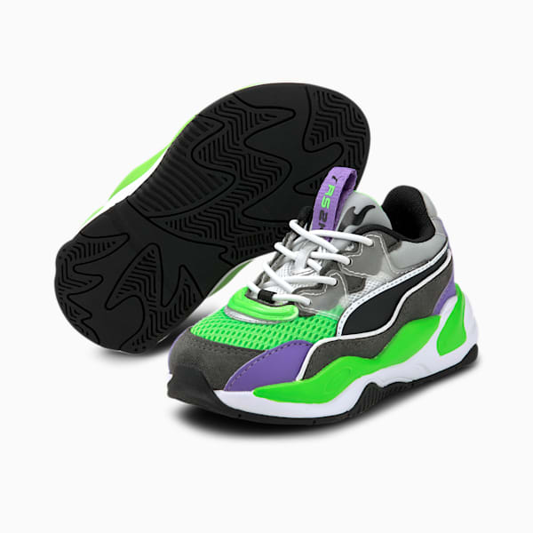 RS-2K Internet Exploring Toddler Shoes, Dark Shadow-Fluo Green, extralarge