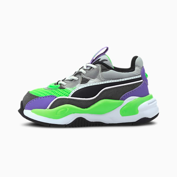 RS-2K Internet Exploring Toddler Shoes, Dark Shadow-Fluo Green, extralarge