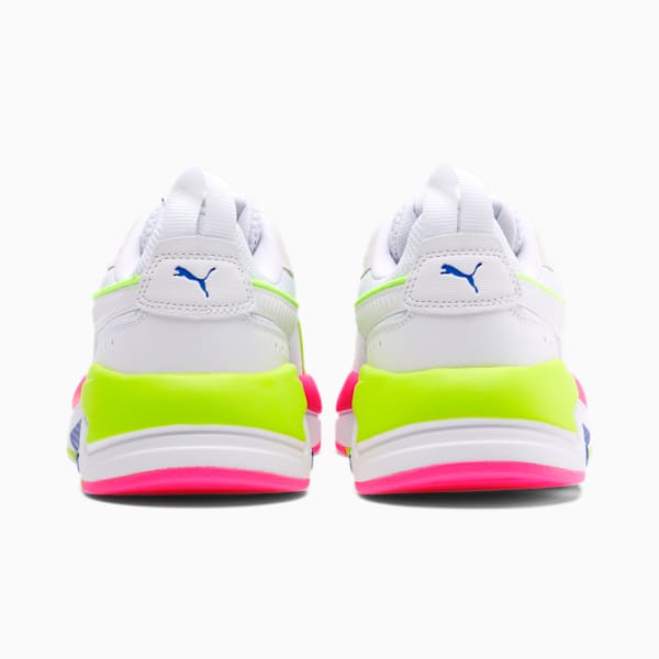 X-RAY Women's Sneakers, White-White-Blue-Yellow-Pink, extralarge