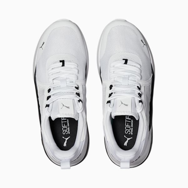 Anzarun Women's Training Shoes, Puma White-Puma Black-Metallic Silver, extralarge